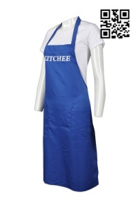 AP087  Make blue full-length apron  Design  kitchen apron  Apron professional specialist